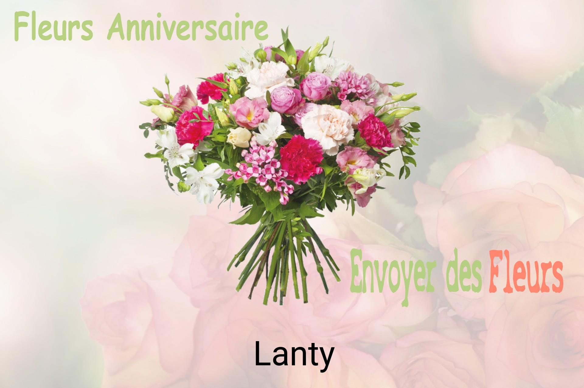 Bouquet de fleurs d’anniversaire livré à Lanty